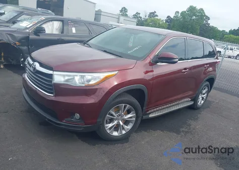 2015 Toyota Highlander Le Plus V6 из США, поврежденный, VIN 5TDZKRFH7FS049933
